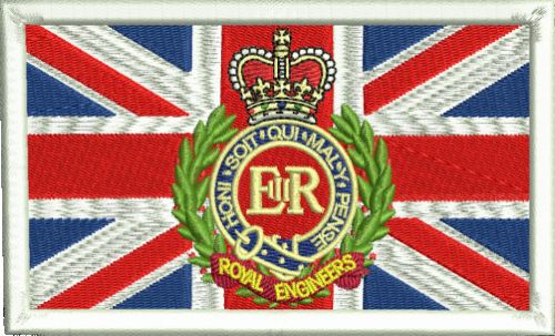 Union Jack RE Embroidered Badge